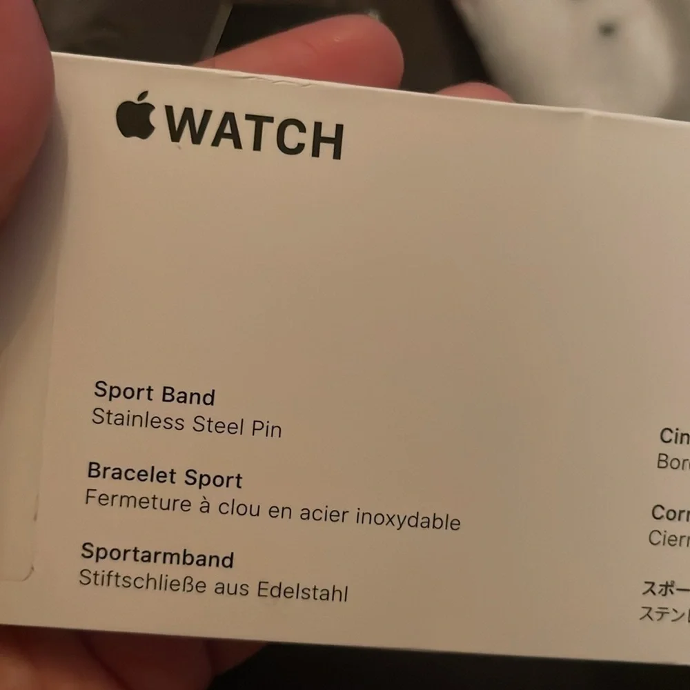 Apple Watch Abyss Blue Sports band